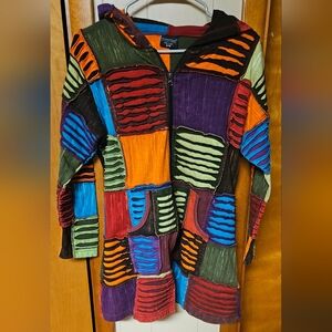 Colorful Patchwork Boho Hippie Women's Jacket